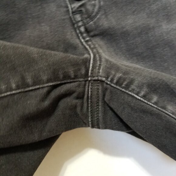 American Eagle shorts 4 Midi denim jean button fly frayed raw hem stretch summer - Picture 7 of 14